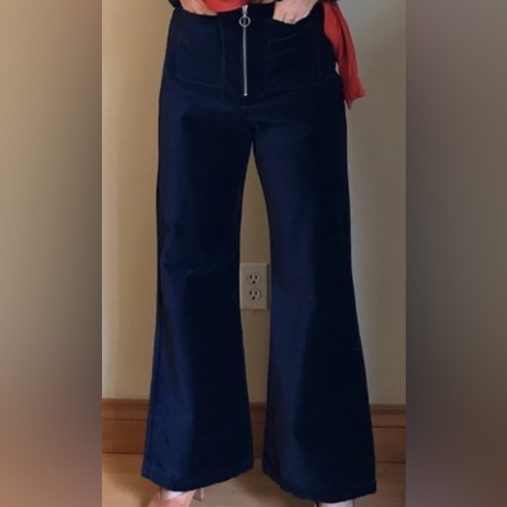 PALOMA WOOL - Wadi Velvet Pant - Navy - 40